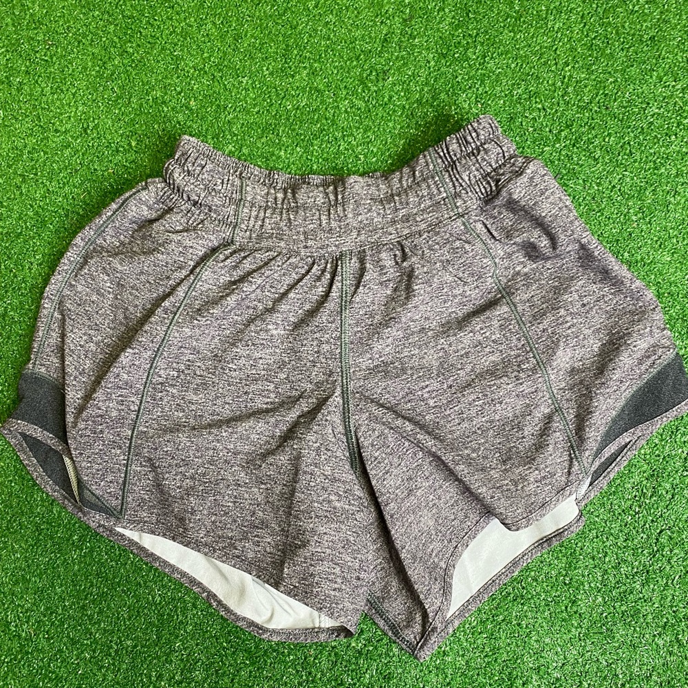 Grey Lululemon Hotty Hot Shorts